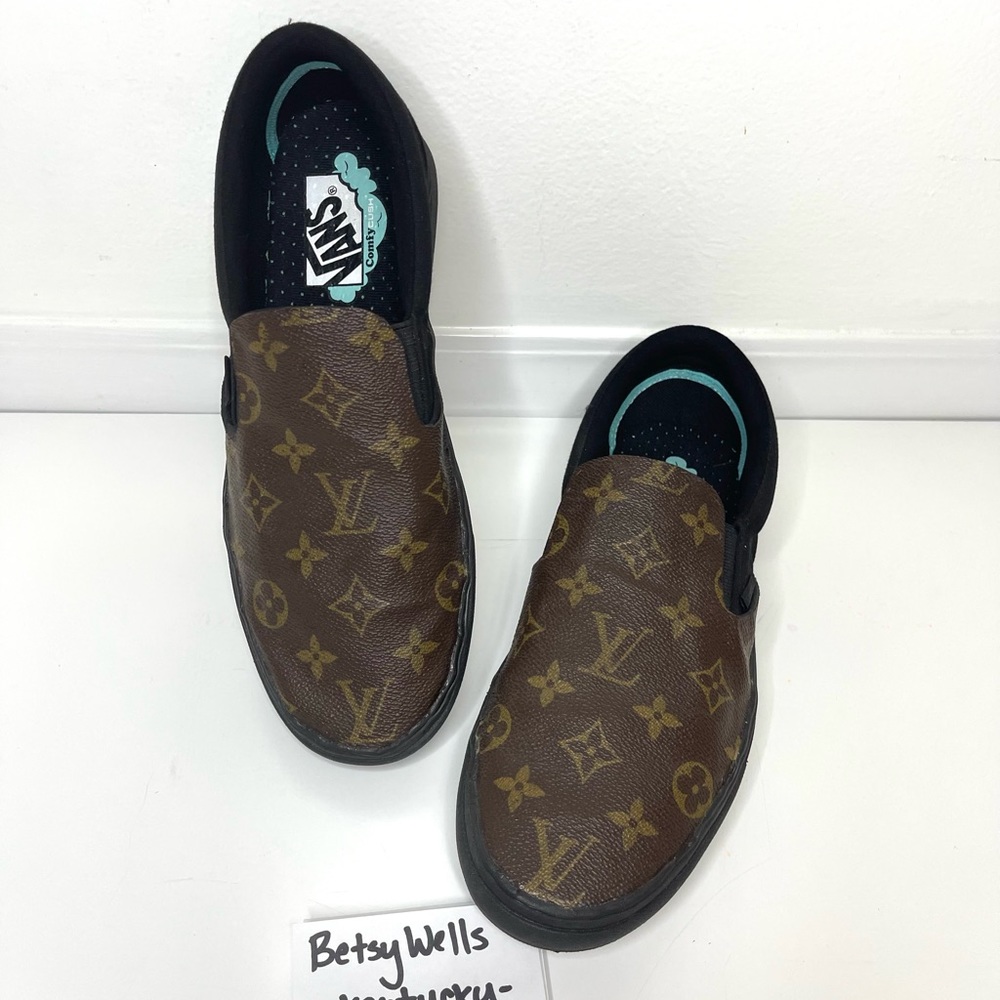 Vans COMFYCUSH Comfy Cush sneakers with authentic Louis Vuitton canvas size 10